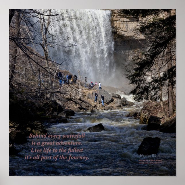 Das Leben ist ein Erlebnisposter Poster (Vorne)