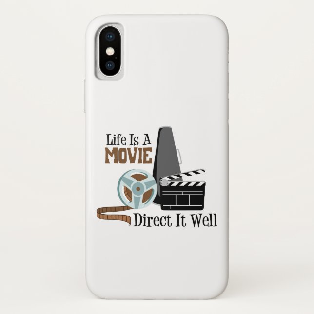 Das Leben ist ein Film Case-Mate iPhone Hülle (Rückseite)