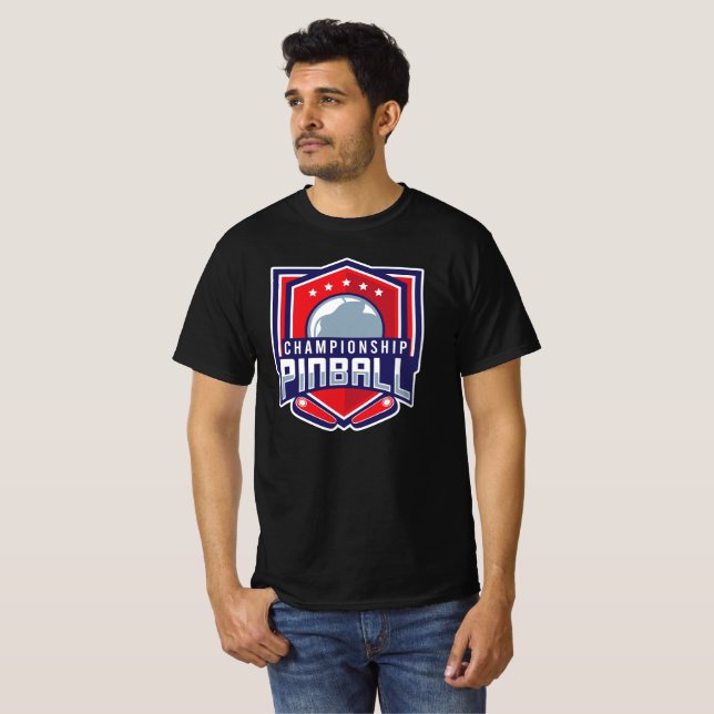 Das Leben ist ein Flipper, ein Pinball T-Shirt (Vorne ganz)