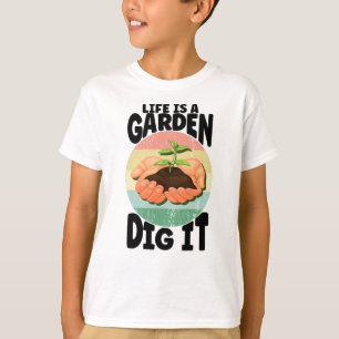 Das Leben ist ein Gartengrab, der die Pflanze der  T-Shirt