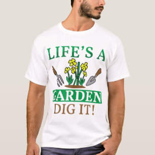 Das Leben ist ein Gartengrab Es Gemüse Pflanze T-S T-Shirt