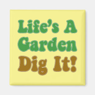 Das Leben ist ein Gartengrab. Magnet