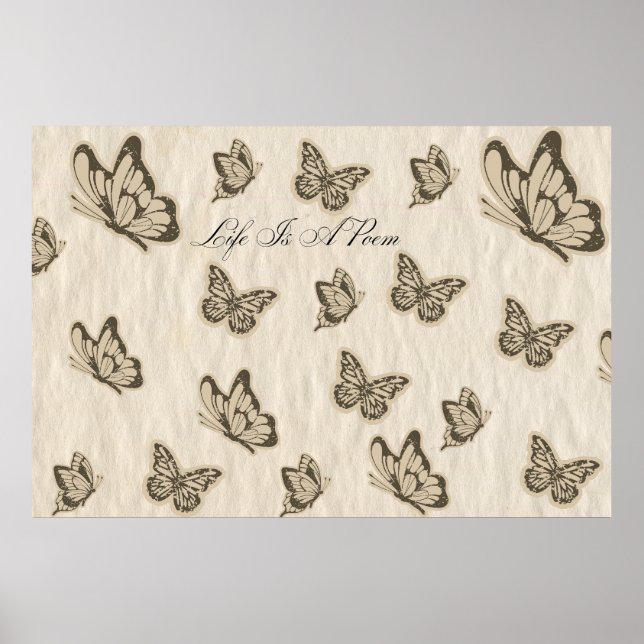 Das Leben ist ein Gedicht Poster (Vorne)