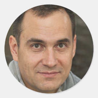 Das Leben ist ein Geschenk Runder Aufkleber