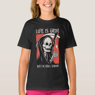 Das Leben ist ein grimmiger, grimmiger Sensenmann T-Shirt