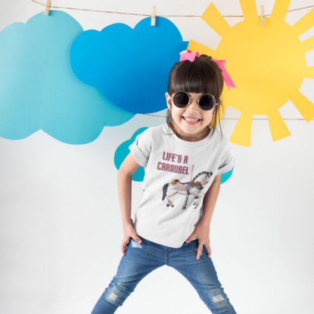 Das Leben ist ein Karussell-T - Shirt (Von Creator hochgeladen)