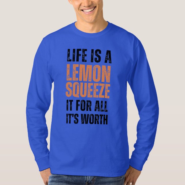 Das Leben ist ein Lemon Long Sleeve Shirt - Motivi (Vorderseite)