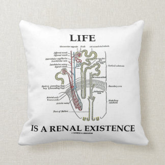 Das Leben ist ein Nierenbestehen (Niere Nephron) Kissen