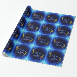 Das Leben ist ein Party Geschenkpapier