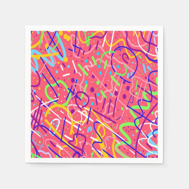 Das Leben ist ein Party Serviette (Vorderseite)