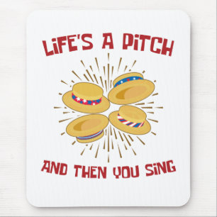 Das Leben ist ein Pitch Funny Barbershop Quartett Mousepad
