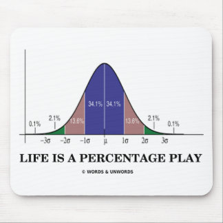 Das Leben ist ein prozentualer Spaß (Statistik) Mousepad