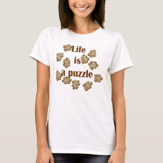 Das Leben ist ein Puzzle Gelb T-Shirt