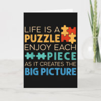 Das Leben ist ein Puzzle, genieße jedes Ece _ Jigs
