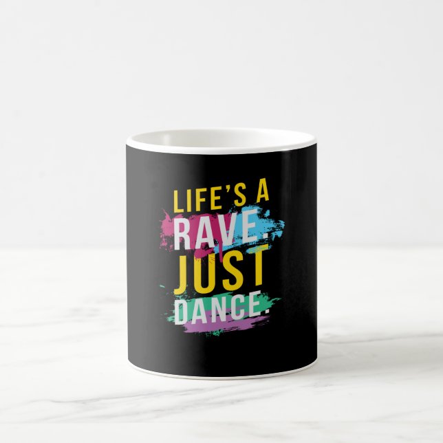 Das Leben ist ein Rave Festival Kaffeetasse (Mittel)
