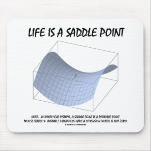 Das Leben ist ein Sattel-Punkt (Mathe u. Mousepad
