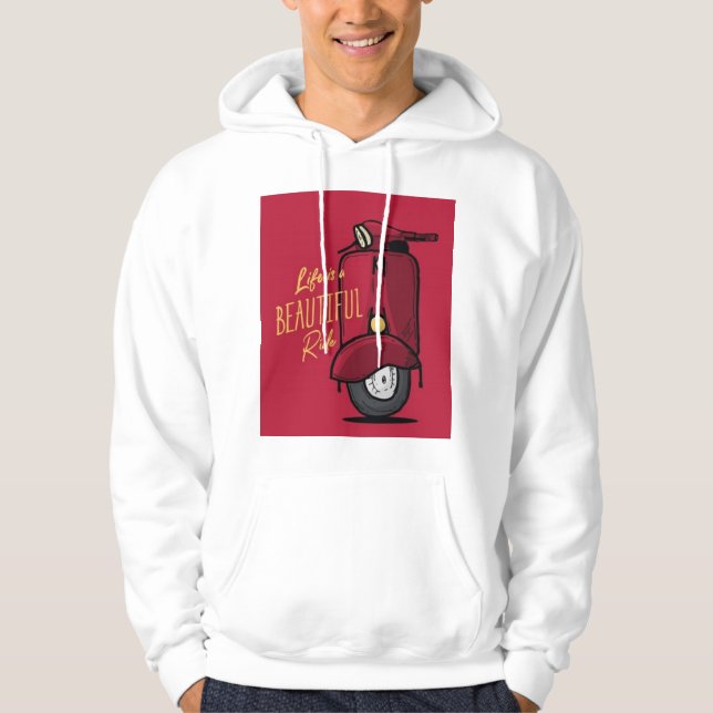 Das Leben ist ein schöner Zug Hoodie (Vorderseite)