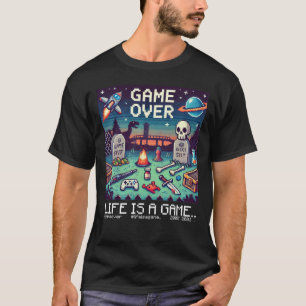 Das Leben ist ein Spiel..: Game Over (Spielkonsole T-Shirt