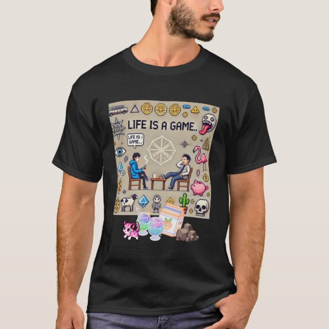 Das Leben ist ein Spiel. #Part2 (8bit) (Gamer-Shir T-Shirt (Vorderseite)