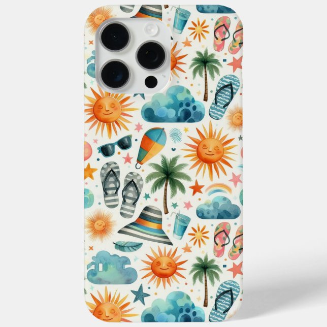 Das Leben ist ein Strand Case-Mate iPhone Hülle (Rückseite)