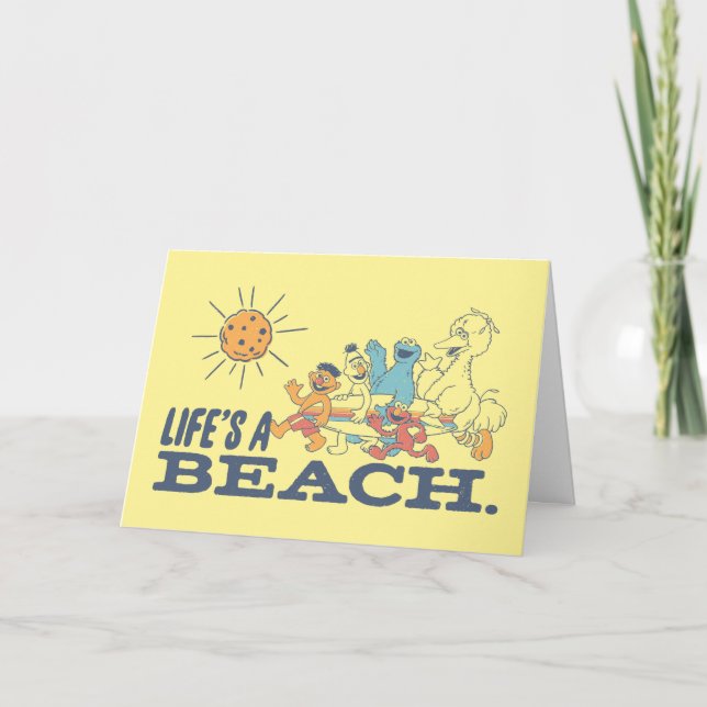 Das Leben ist ein Strand Karte (Vorderseite)