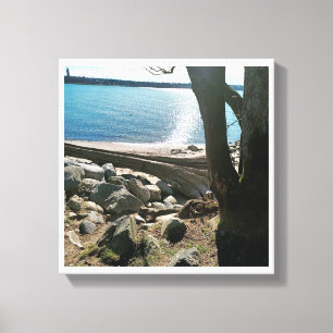 Das Leben ist ein Strand Leinwanddruck