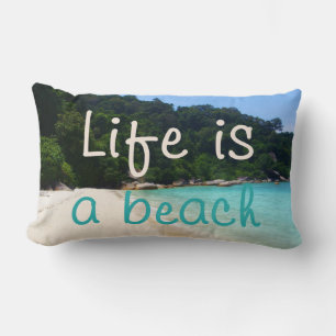 Das Leben ist ein Strand Lendenkissen
