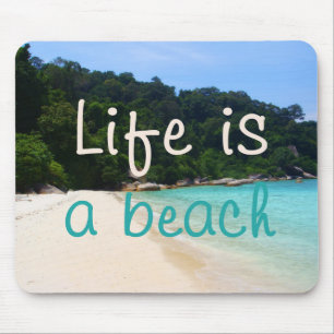Das Leben ist ein Strand Mousepad