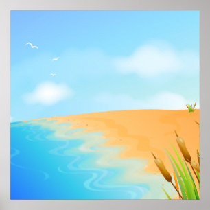 Das Leben ist ein Strand Poster