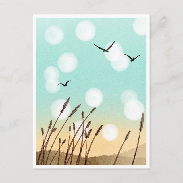 Das Leben ist ein Strand Postkarte (Vorderseite)