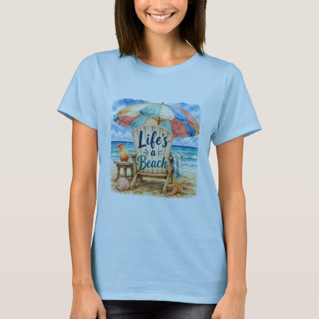 Das Leben ist ein Strand - T-Shirt (Vorderseite)