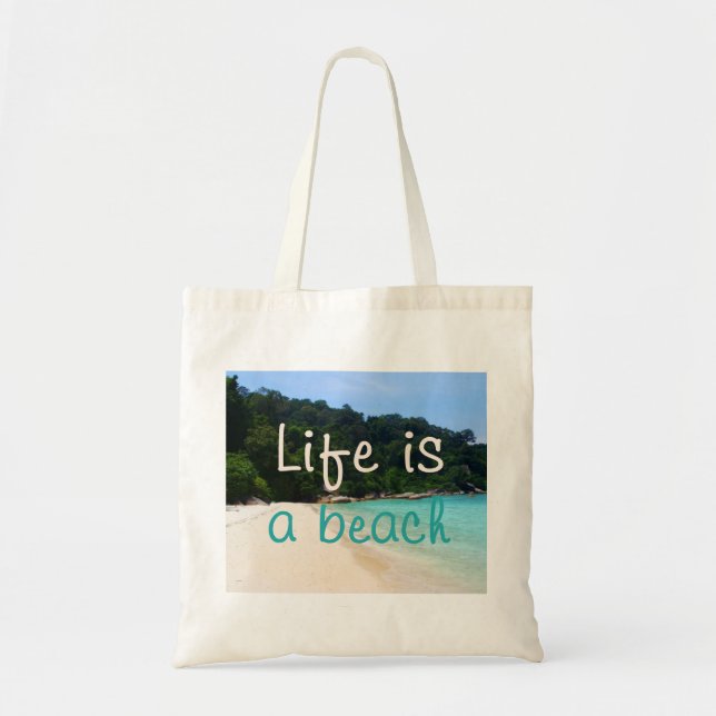 Das Leben ist ein Strand Tragetasche (Vorne)