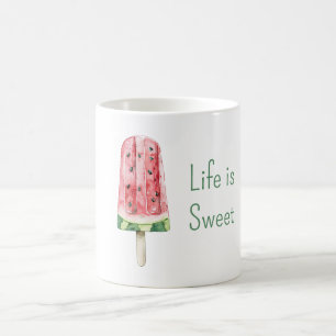 Das Leben ist ein süßer Wassermelonen-Lutscher Kaffeetasse