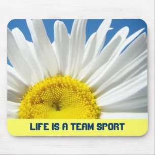 Das Leben ist ein Team Sport Mousepads Geschenke D