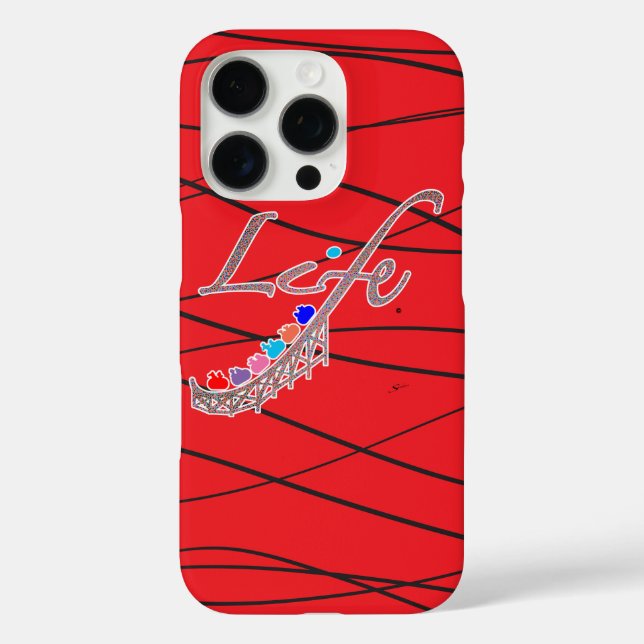 Das Leben ist eine Achterbahn Case-Mate iPhone Hülle (Rückseite)