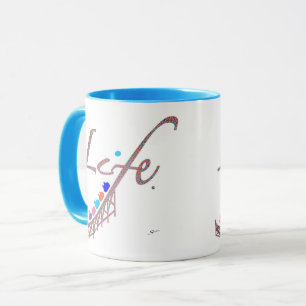 Das Leben ist eine Achterbahn Tasse