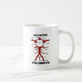 Das Leben ist eine Angelegenheit der arteriellen Tasse