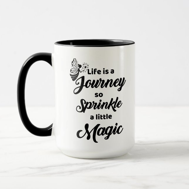 Das Leben ist eine Combo-Tasse Tasse (Links)
