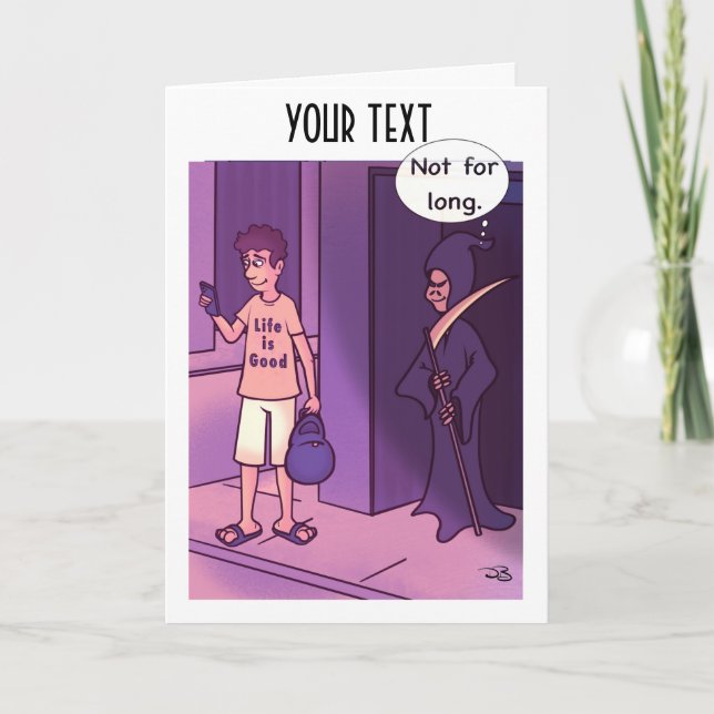 Das Leben ist eine gut geklappte Grußkarte Karte (Vorderseite)