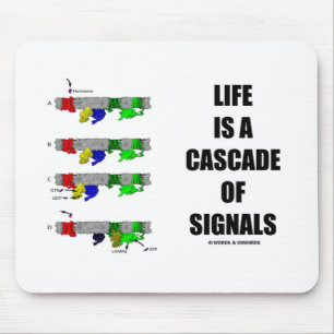 Das Leben ist eine Kaskade der Signale Mousepad