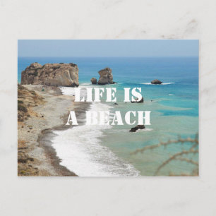 Das Leben ist eine Postkarte vom Strand