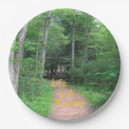 Das Leben ist eine Reise 2 Pappteller