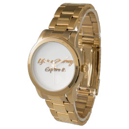 Das Leben ist eine Reise Armbanduhr