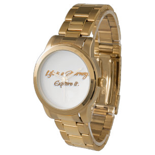 Das Leben ist eine Reise Armbanduhr