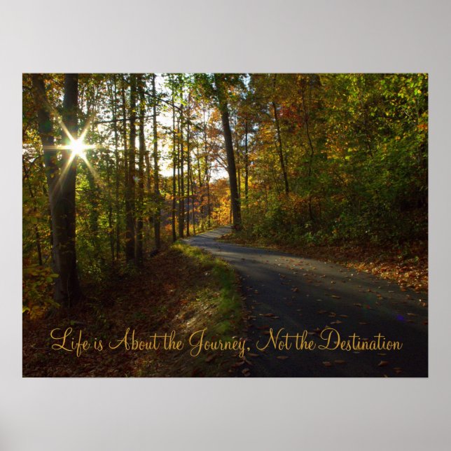 Das Leben ist eine Reise - ein Poster (Vorne)