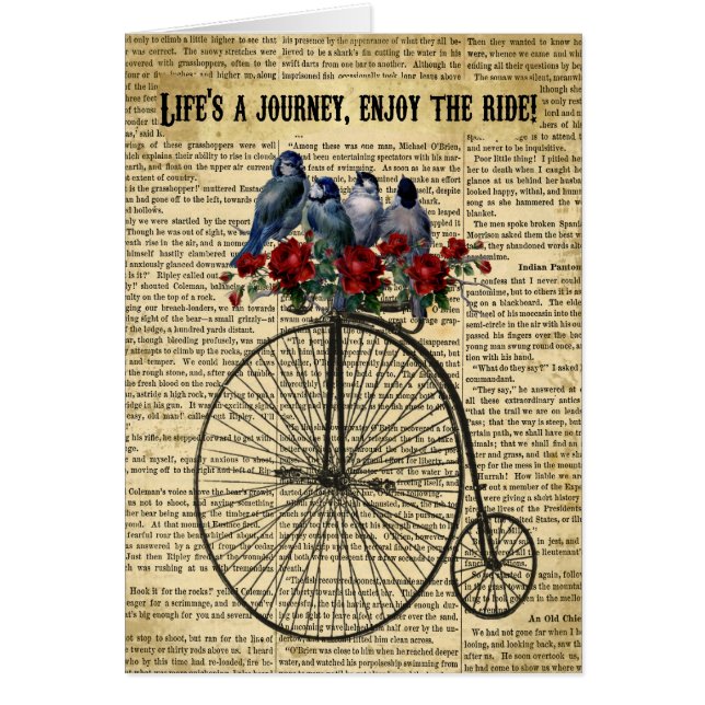 Das Leben ist eine Reise genießen die Vintage (Vorne)