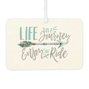 Das Leben ist eine Reise Genießen Sie den Rad Boho Autolufterfrischer