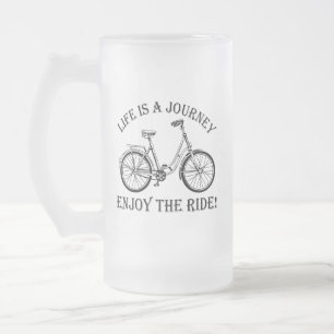 Das Leben ist eine Reise Genießen Sie die Reise Mattglas Bierglas