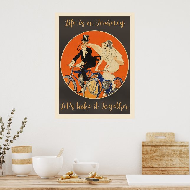 Das Leben ist eine Reise, Liebe, Poster (Küche)