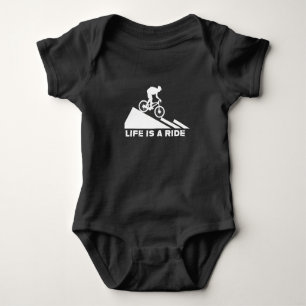 Das Leben ist eine Reise, Mountainbike-Geschenk Baby Strampler